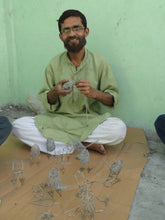 Load image into Gallery viewer, Silver Wire Snowman