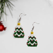 Load image into Gallery viewer, Tiny Tinsel Tree Earrings