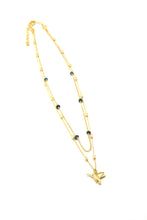 Load image into Gallery viewer, Hummingbird Lapis Convertible Necklace