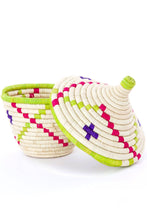 Load image into Gallery viewer, Rwenzori Big Kindness Basket with Pointed Lid