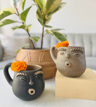 Load image into Gallery viewer, Whistling Face Clay Mug