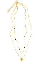 Load image into Gallery viewer, Hummingbird Lapis Convertible Necklace