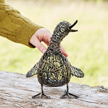 Load image into Gallery viewer, Janhvi the Small Quacking Duck Wire Garden Ornament