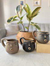 Load image into Gallery viewer, Whistling Face Clay Mug