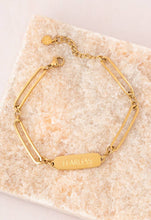 Load image into Gallery viewer, Fearless Gold Chain Bracelet

