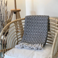 Load image into Gallery viewer, Blankets - Diamond Recycled Cotton Throw
