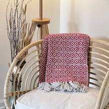 Load image into Gallery viewer, Blankets - Diamond Recycled Cotton Throw