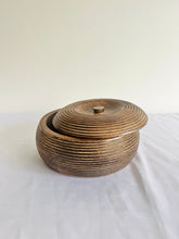 Load image into Gallery viewer, Bowls - Striped Mango Wood Bowl With Lid