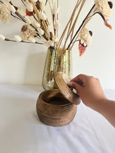 Load image into Gallery viewer, Bowls - Striped Mango Wood Bowl With Lid