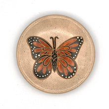 Load image into Gallery viewer, Jewelry Dishes - Cream Monarch Butterfly Ceramic Ring Dish