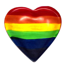 Load image into Gallery viewer, Jewelry Dishes - Rainbow Soapstone Heart Trinket Bowl