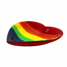 Load image into Gallery viewer, Jewelry Dishes - Rainbow Soapstone Heart Trinket Bowl