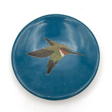 Load image into Gallery viewer, Jewelry Dishes - Ruby-throated Hummingbird Ceramic Ring Dish