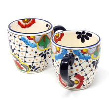 Load image into Gallery viewer, Mugs - Hand Painted Mug - Dots & Flowers