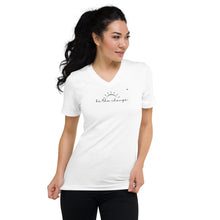 Load image into Gallery viewer, Shirts & Tops - Unisex "Be The Change" V-Neck T-Shirt