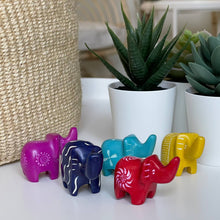 Load image into Gallery viewer, Soapstone - Mini Soapstone Elephant Five Pack