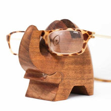Load image into Gallery viewer, Accessories - Elephant Eyeglass Acacia Wood Stand