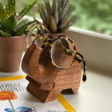 Load image into Gallery viewer, Accessories - Elephant Eyeglass Acacia Wood Stand