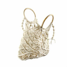Load image into Gallery viewer, Bags - Macrame Bag With Wooden Handle