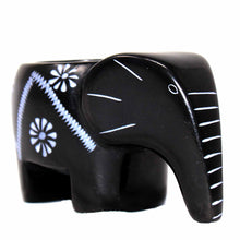 Load image into Gallery viewer, Soapstone - Elephant Soapstone Tea Light - Black