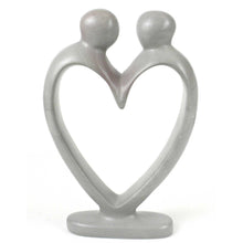 Load image into Gallery viewer, Soapstone - Soapstone Lover's Heart Sculpture In White