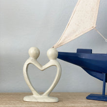 Load image into Gallery viewer, Soapstone - Soapstone Lover's Heart Sculpture In White