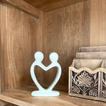 Load image into Gallery viewer, Soapstone - Soapstone Lover's Heart Sculpture In White