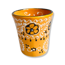Load image into Gallery viewer, Tableware - Flared Hand Painted Mug - Mango Yellow