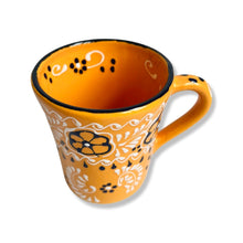 Load image into Gallery viewer, Tableware - Flared Hand Painted Mug - Mango Yellow