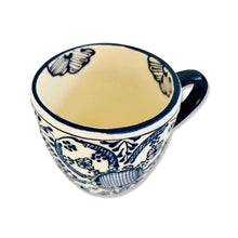 Load image into Gallery viewer, Tableware - Hand Painted Mug - Blue Paisley