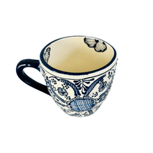 Load image into Gallery viewer, Tableware - Hand Painted Mug - Blue Paisley