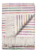 Load image into Gallery viewer, Rainbow Threads Cotton Handloom Throw
