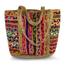 Load image into Gallery viewer, Chindi Rainbow Tote
