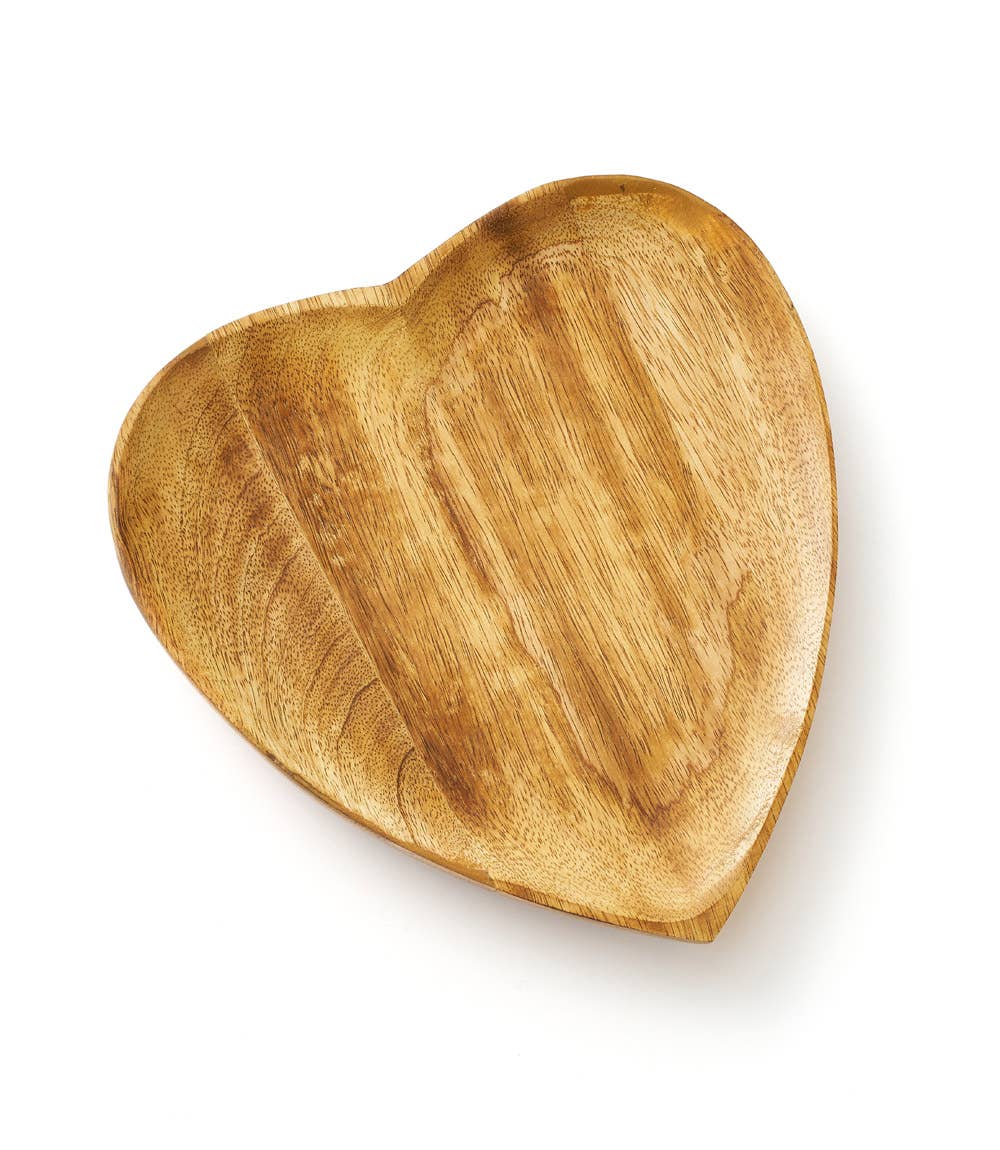 Alaya Heart Wooden Dish Tray