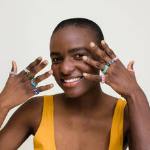 Load image into Gallery viewer, Beaded Flower Ring
