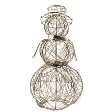 Load image into Gallery viewer, Silver Wire Snowman

