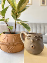 Load image into Gallery viewer, Whistling Face Clay Mug
