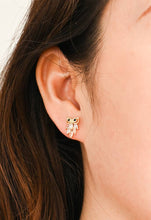 Load image into Gallery viewer, Owl Zircon Stud Earrings
