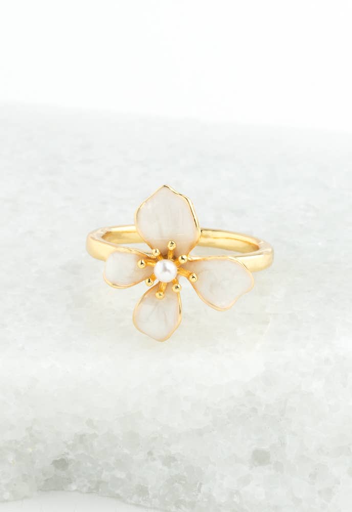 Hope in Bloom Flower Statement Ring