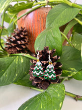 Load image into Gallery viewer, Tiny Tinsel Tree Earrings

