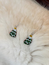Load image into Gallery viewer, Tiny Tinsel Tree Earrings
