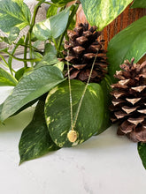 Load image into Gallery viewer, Vintage Mini Brass Oval Locket Necklace
