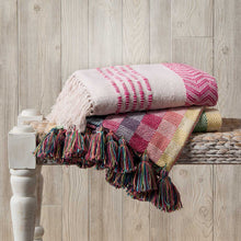 Load image into Gallery viewer, Blossom Pink Burl Rethread Throw Blanket
