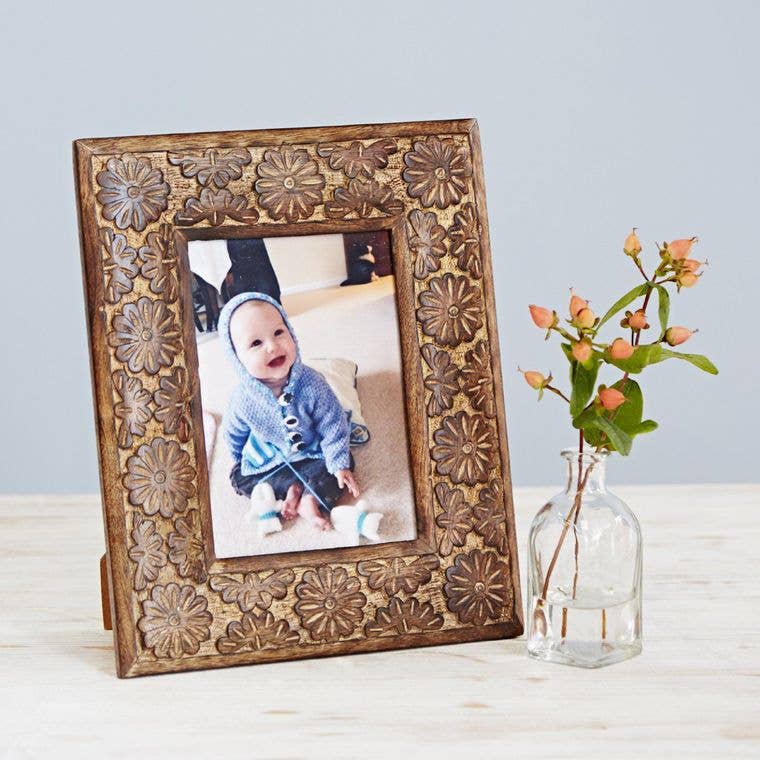 Daisy Mango Wood Picture Frame