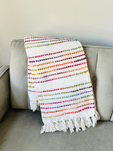 Load image into Gallery viewer, Rainbow Threads Cotton Handloom Throw

