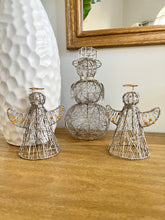 Load image into Gallery viewer, Silver Wire Snowman
