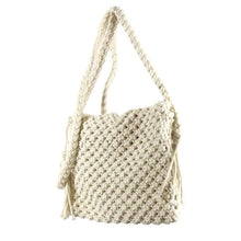 Load image into Gallery viewer, Bags - Crossbody Macrame Bag With Fringe
