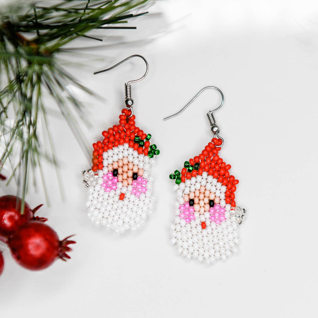 Jolly Santa Earrings