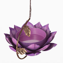 Load image into Gallery viewer, Bird Feeders - Purple Lotus Bird Feeder
