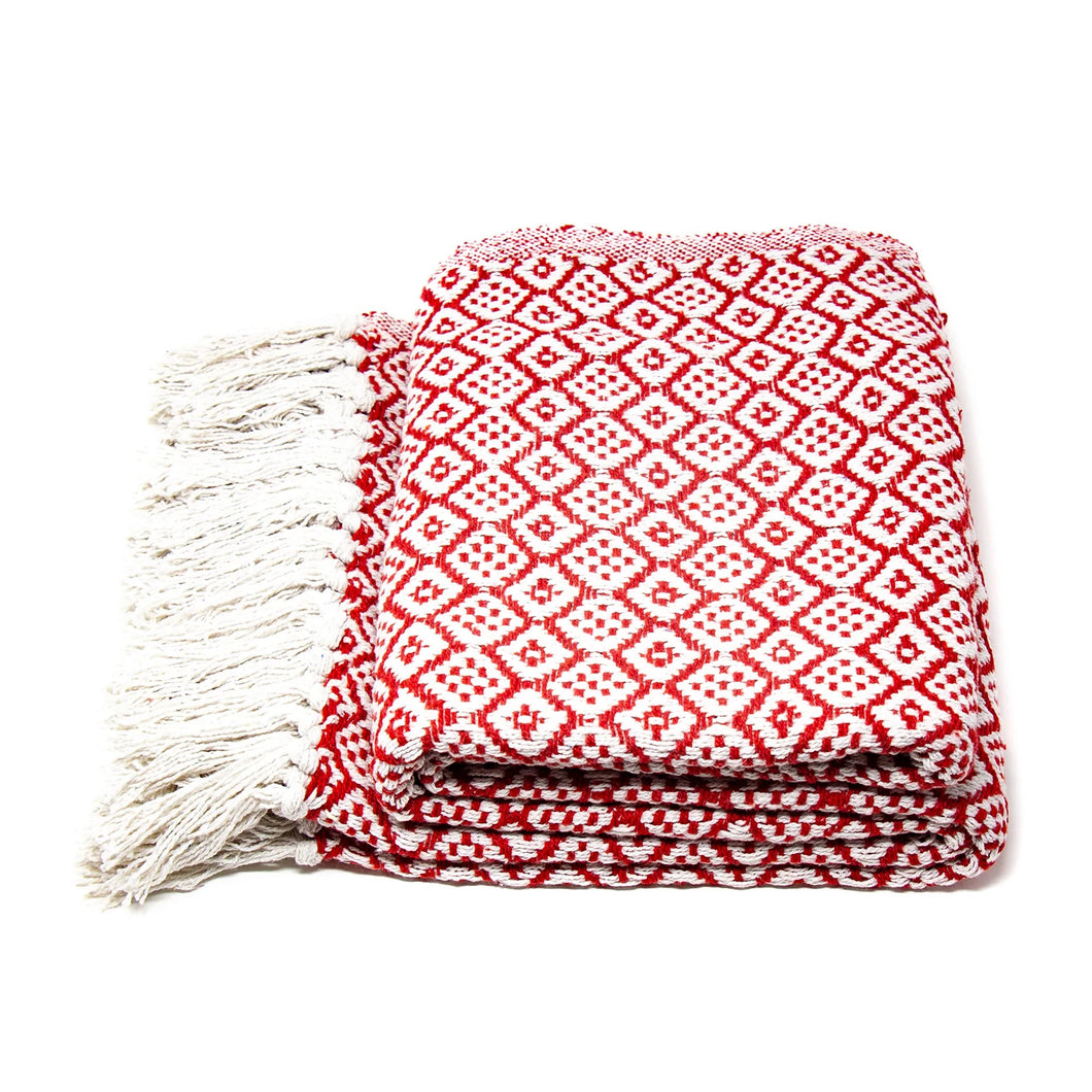 Blankets - Diamond Recycled Cotton Throw